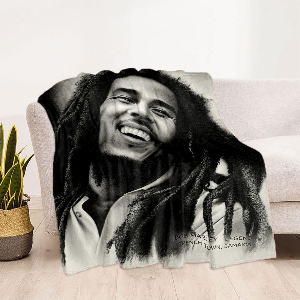 Bob Marley Reggae Legend Blanket Soft Warm Cozy Perfect For Seaside Bed Livingroom For All Seasons Playful Design