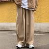 2025 Spring/Autumn Harajuku Wide-Leg Cotton Streetwear Trousers
