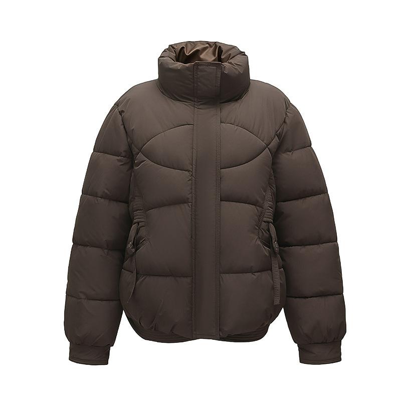 Winter new women's stand-up collar windproof fashion short warm down cotton clothes simple high repurchase rate cotton clothes jacket
