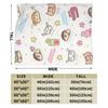 Crayons Shin Chans Anime Blankets Flannel All Season Multifunction Lightweight Thin Throw Blankets for Bedding Travel Rug Piece