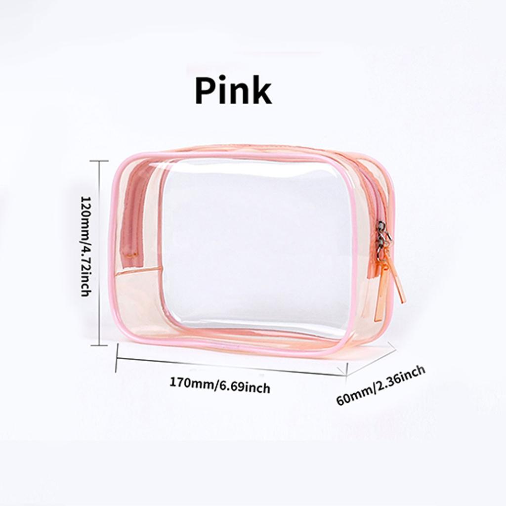 1pcs large capacity makeup bag, travel multifunctional makeup storage bag, transparent waterproof and dustproof toileting bag