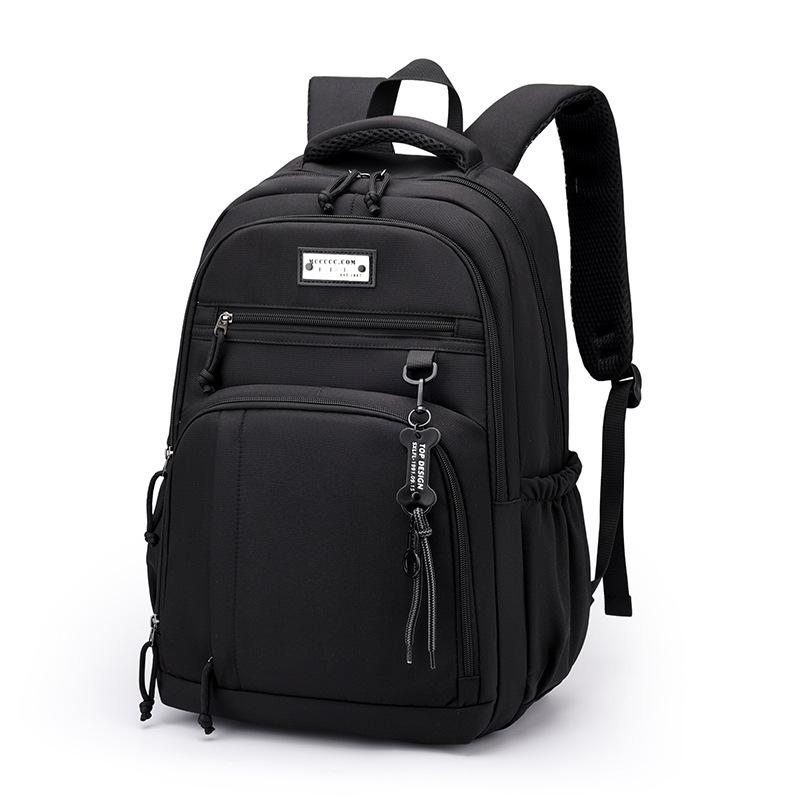Schoolbag new large-capacity backpack Korean version of tooling style, strong and durable multi-compartment backpack for junior and high school