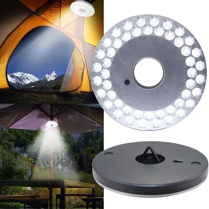 48 Led Outdoor Umbrella Night White Lamp Pole Light Ideal For Patio And Garden Settings