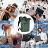 Fits Back Ventilated Side Suitable for Multifunctional Green [Lekesky] Roll-Top Backpack, Waterproof, Expandable, 18-25L, 17-inch Laptop, Lightweight,