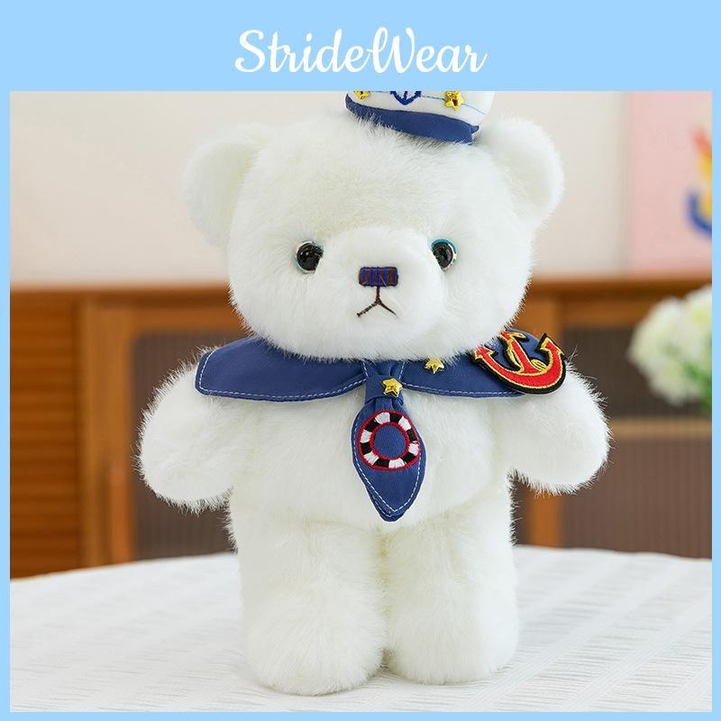 Cute Cartoon Sailor Suit Teddy Bear Plush Doll Children Companion Toy For Gift