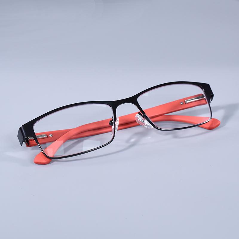 Stainless Steel Reading Glasses Men Business Presbyopic Glasses Male Anti Blue Light Eyeglasses Spring Hinge+100+125+150+175
