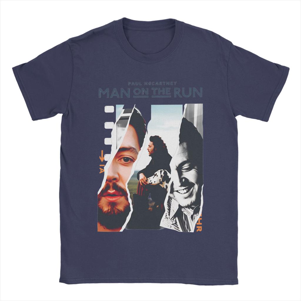 PaulsMcCartneys Unisex On The Run Unisex T Shirt Humor Tees Short Sleeve Crewneck TShirt Cotton Plus Size Clothes