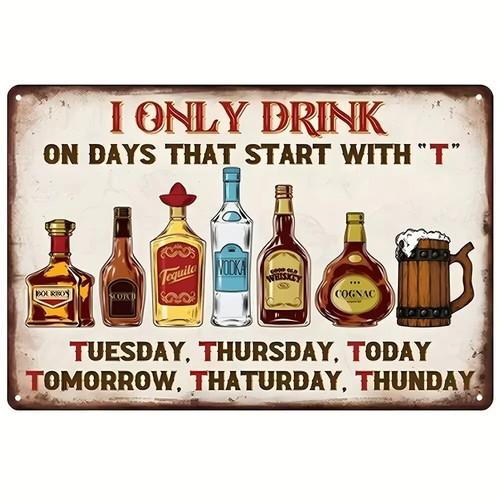 

Cheers Vintage Style Metal Tin Sign Man Cave Bar Decor Humor Alcohol Quotes 20x30cm（7.8x11.8inch）