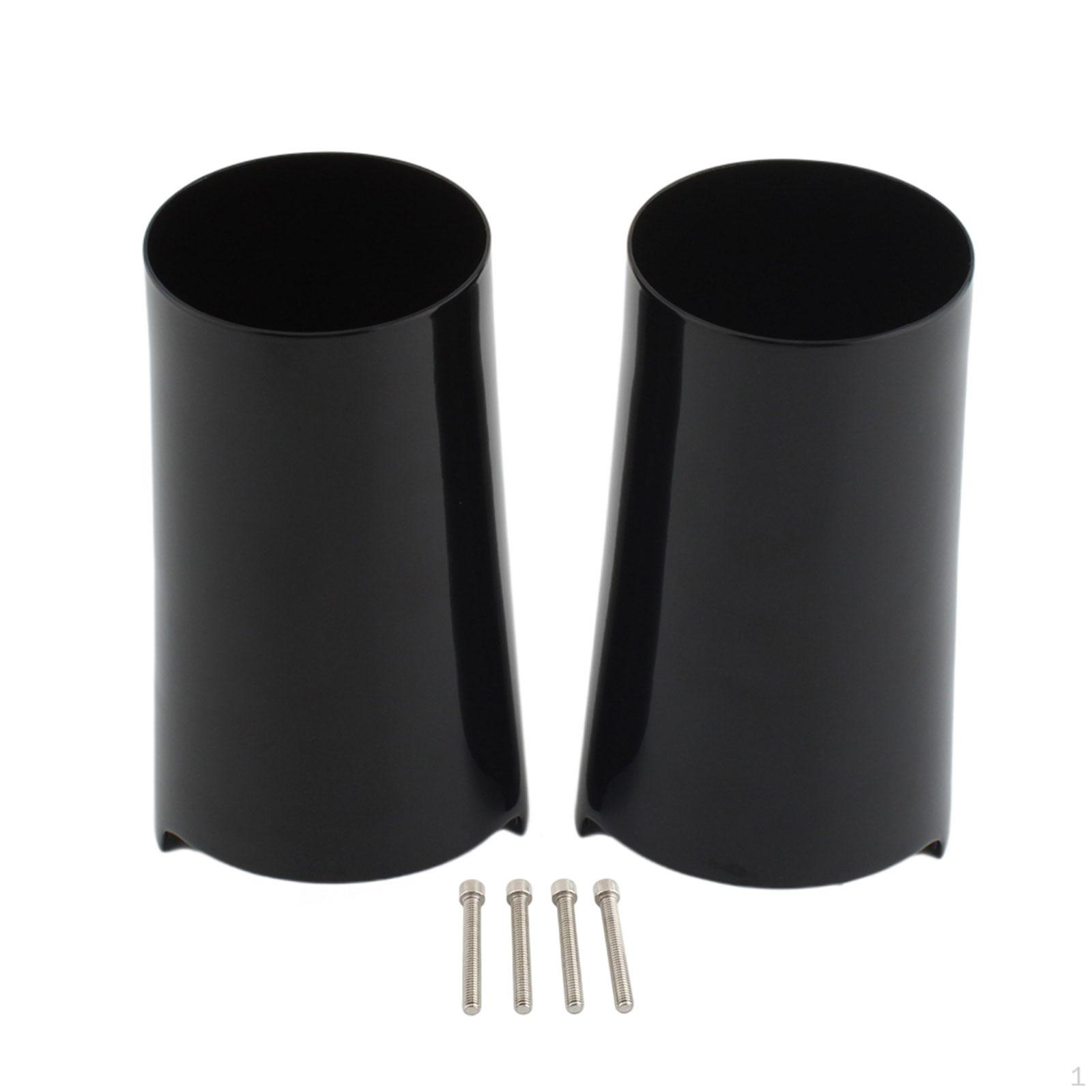 

2 Pieces Fork Slider Covers Protectors Motorbike Accessories Replacement CNC Motorcycle чёрный