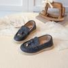 Retro British Style Loafers Toddler Bean Shoes For Boys And Girls Casual Leather Footwear