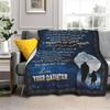 1PC Gift To Dad Thin Blanket for Father's Day Anniversary Birthday Mother's Day for Mom Wife Sister Grandma Abuela Soft Throw