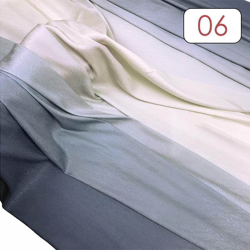 1 Meter Ancient Style Rainbow Gradient Fabric 120D Jacquard Multi-Tones Ombre Tulle Fabric For Sewing Hanfu Dress Stage Costume