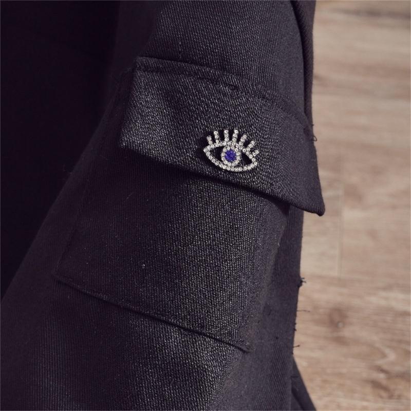 Punk Ribbed Cuffs Denims Leg Warmers with Rhinestones Pocket Harajuku Leg Cover Flared Over Knee Stockings Streetwear