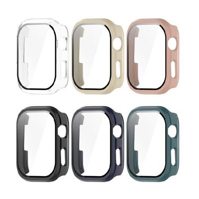 Stylish Smartwatch Frame Housing Glass Film Cover Scratch Proof Case Integrated Screen Protector Shell Shockproof Sleeve