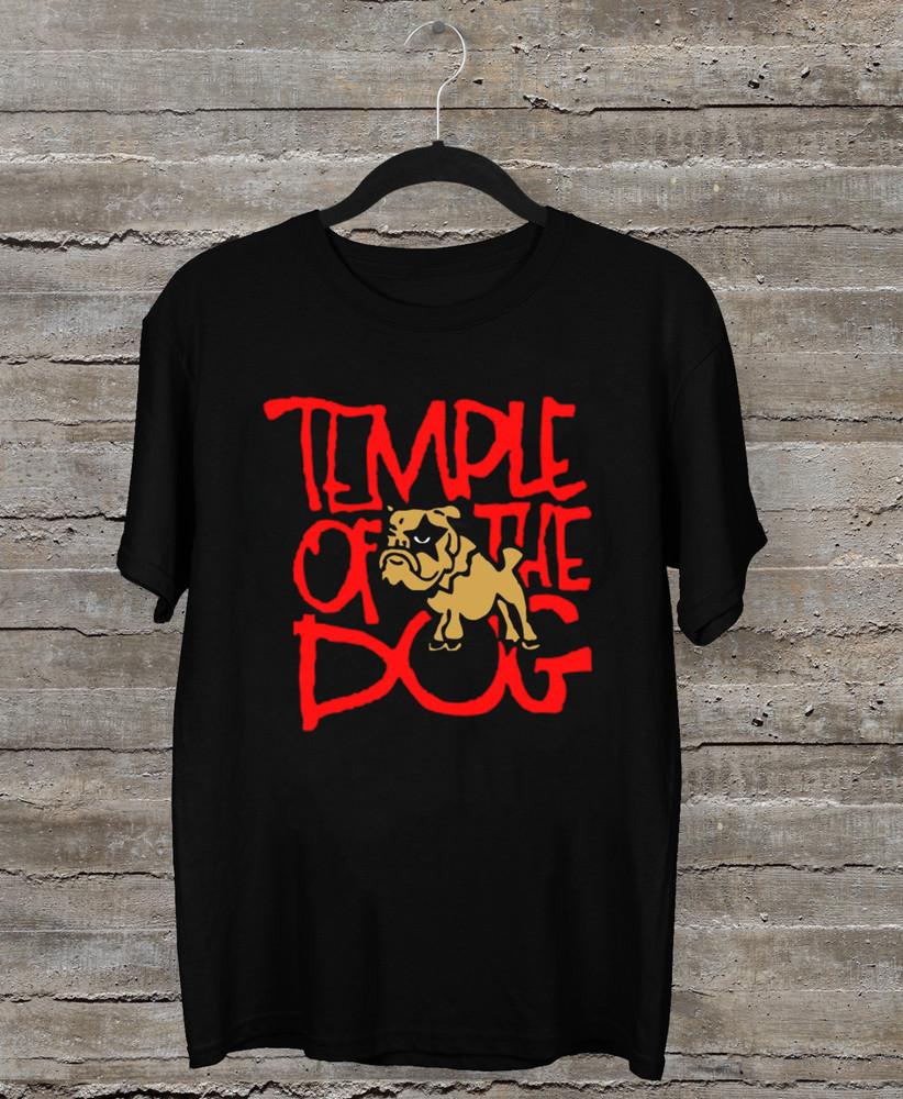 TEMPLE OF THE DOG Логотип группы Смешная черная футболка всех размеров AH1300 Унисекс футболка XL