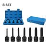 7PCS Manual Electric Damaged Screw Extractor Set Remover Demolition Drill Bits Broken Bolt Stud Remover Screw Extractor