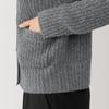 MUJI Yak Blend Mock Neck Size S Women's Cardigan, Gray, (BA1PPA4A)