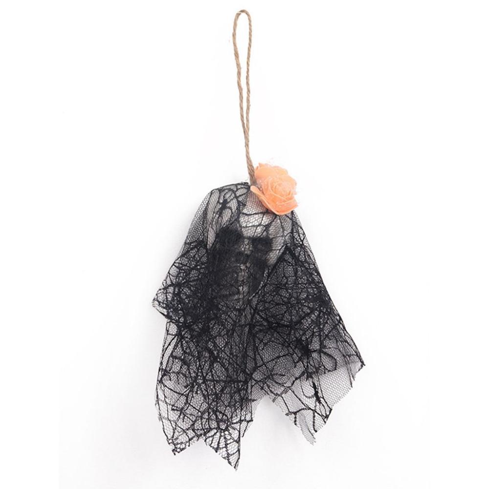 Mini Haunted House Supplies Hanging Skull Head Horror Props Party Pendant Halloween Decor