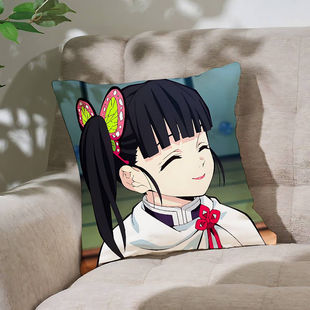 Anime Tsuyuri Kanao Pillow Case Cushion Cover Soft Cute Throw Pillow Case For Car Sofa Pillowcase Polyester With Zipper