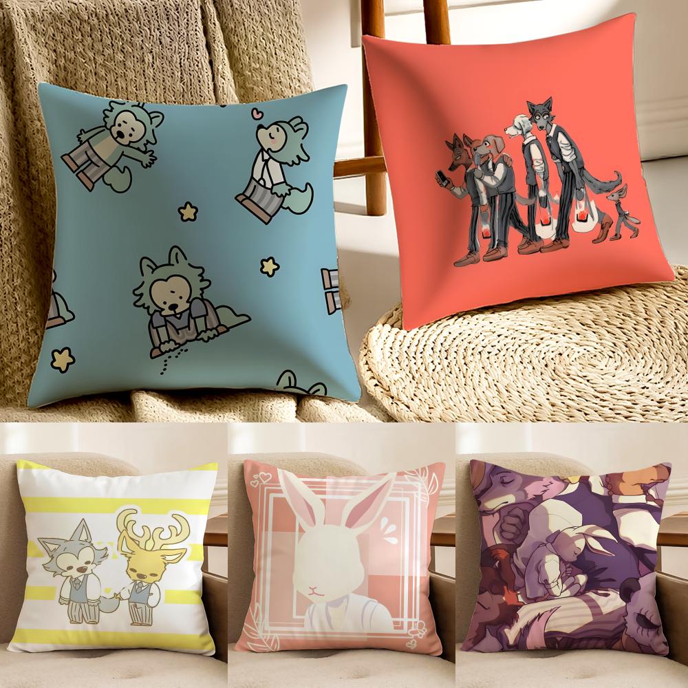 NICE Anime BBEASTARS Cushion Cover Pillowcase Antidustmite living Room Sofa Decor Cushion Room
