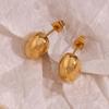 MamacitaSlay Lovely Gold Silver Color Hollow Beans Earrings Modern Tarnish Free Premium Stainless Steel Earrings Lady Jewelry