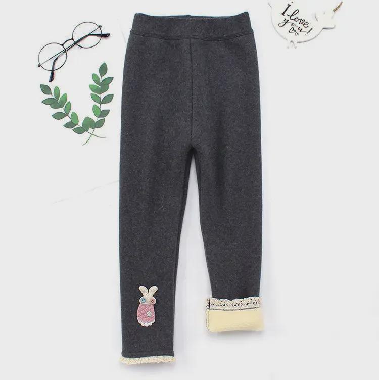 Warme Leggings aus Samt und Baumwolle für Mädchen – Herbst-/Winterhose für Babys, Kleinkinder und Kinder