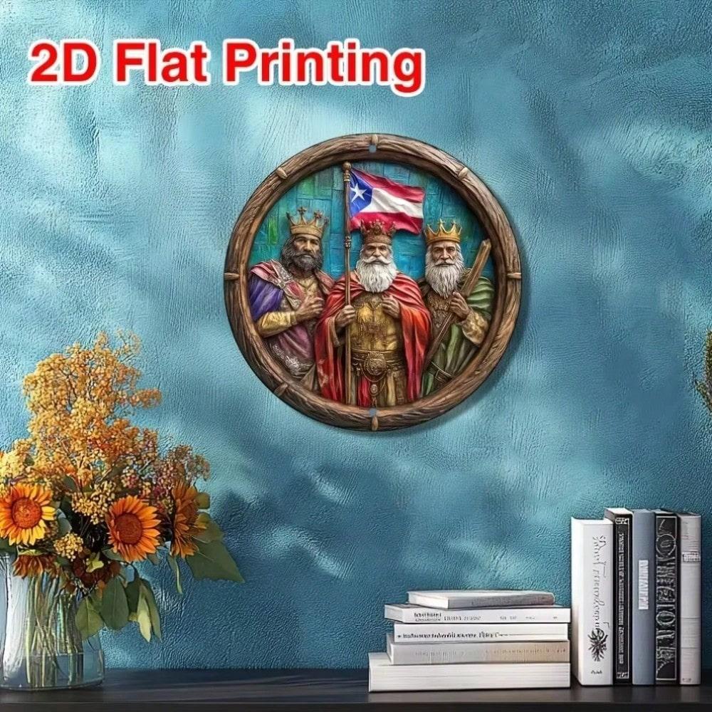 Metal Wall Art Three Wise Men Unique Home Office Decor Gift разноцветный