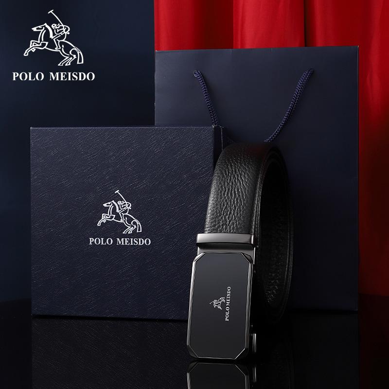

Paul Men s Genuine Leather Automatic Buckle Belt - Luxury Brand Top Layer Cowhide 110 cm
