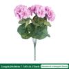 36CM 4/6Pcs Artificial Flowers Silk Begonia Bouquet Realistic Colorful Wedding Home Party Living Room Table Decoration