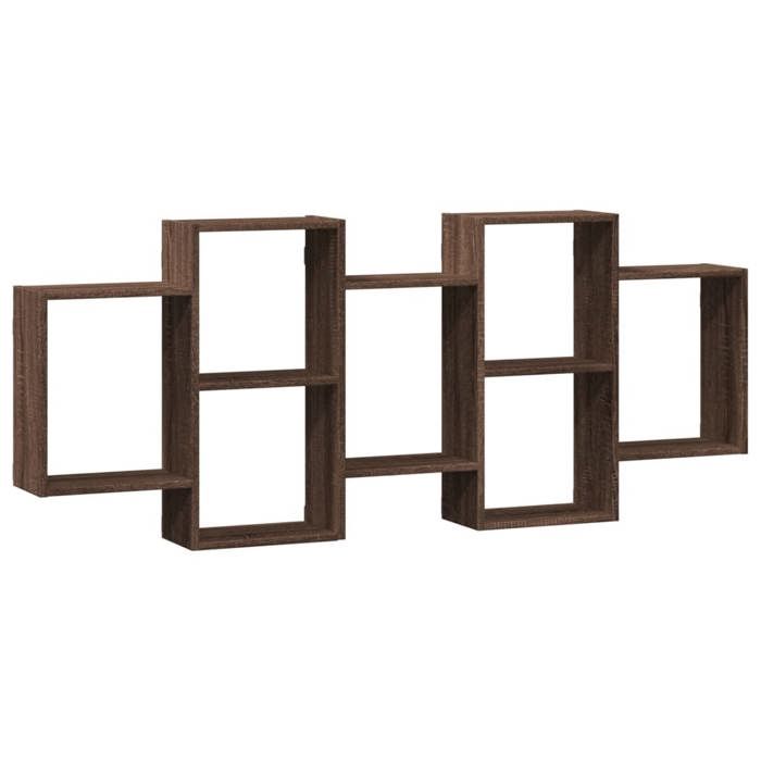 VidaXL Wall Shelf Brown Oak 159x18x65 Cm Engineered Wood 853215