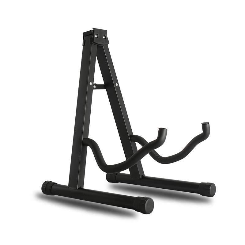 Vertical Wooden A-Frame Guitar Stand for Folk, Electric, Bass & Pipa Instruments