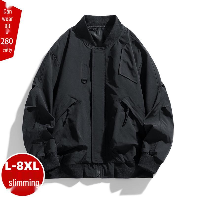 2024 Spring & Autumn Plus Size Men's Trendy Workwear Jacket (M-8XL)