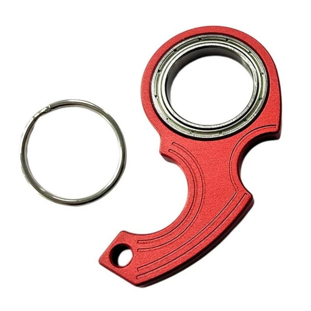 Anti-Anxiety Fidget Spinner Keychain Aluminium Zinc Zinc Alloy Fingertip Rotation Keychain  Party Gift