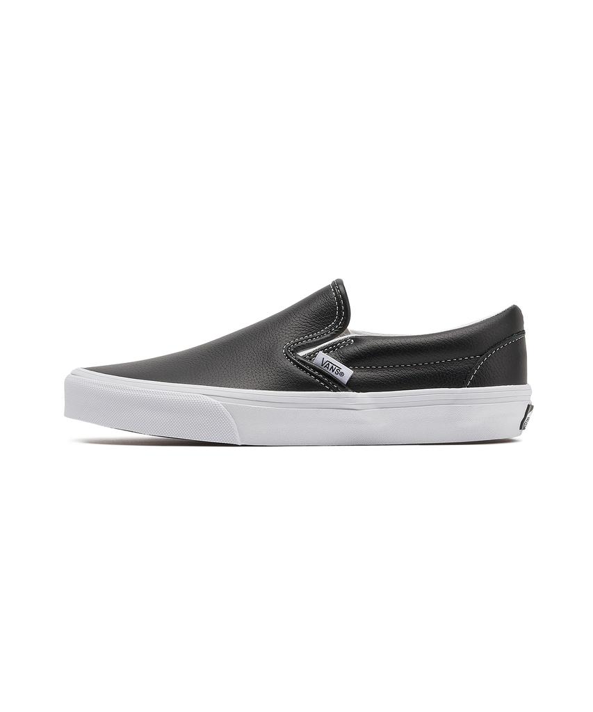 Vans Classic Slip-On - (Leer) Zwart:True White / Vn000Ct5Bpb1
