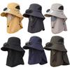 Sun Protection Solar Fan Hat UPF50+ Sunshade Cap Fashion Men Hat  Beach
