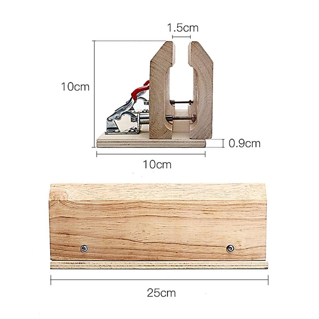 Racing Pony Wooden Tabletop Compact Leather Craft Stitching Tree Table Leatherworking Tools