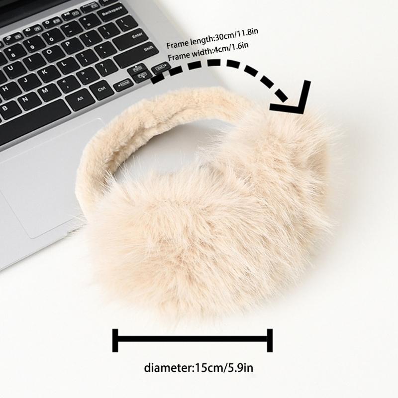 Flauschige und warme zusammenklappbare Plüsch-Ohrenwärmer für Winter-Outdoor-Aktivitäten halten Sie bei kaltem Wetter beim Skifahren warm.