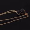 Multilayer Black Lava Stone Rock Beads Pendant Essential Oil Diffuser Necklace