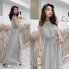 Women's Slimming Chiffon Sleeveless Dress - 2025 Korean Style Summer Beach Skirt