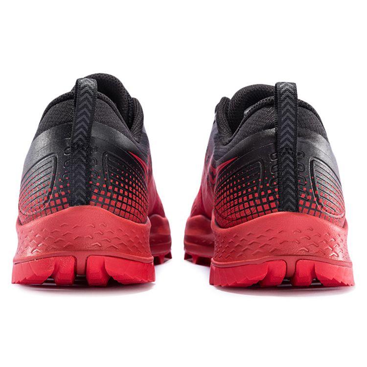 SAUCONY Peregrine 10 ST Comfortable Shock Absorbing Slip Resistant Durable Lightweight Low Top Training Running Shoes Men Sneaker Red Black S20568-20