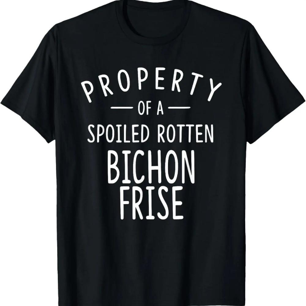 

Bichon Frise Funny Dog Shirts for Men Women Dog Owners XXXL чёрный