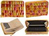 LE MURRINE Bifold Mini Genuine Gift PB Yellow Women's Wallet, Wallet, Leather, Box,