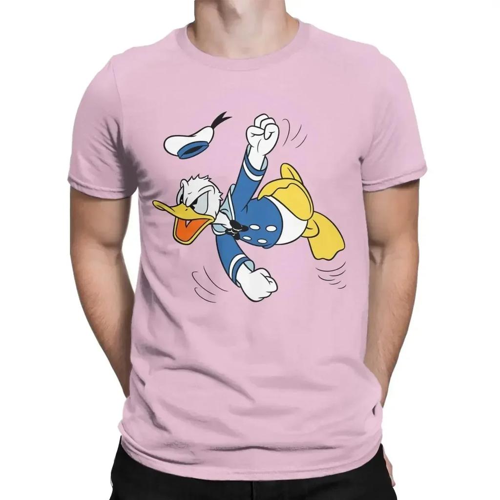Wütende Donald Duck Disney T-Shirts Herren Baumwolle Mode für Herren T-Shirts Rundhals Disney T-Shirt Kurzarm Oberteile Große Größen