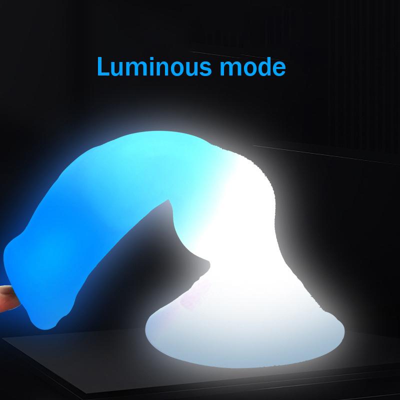 Luminous Dog Dildo Anal Plug Animal Dildo Sex Toys for Women Men Silicone Penis for Women Glow In The Dark