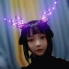 4-1 STÜCKE Bunte Licht Geweih Haarspange Mode Ohren Weihnachten Halloween Haarspange Accessoires Geweih Stirnband Neue Kopfbedeckung