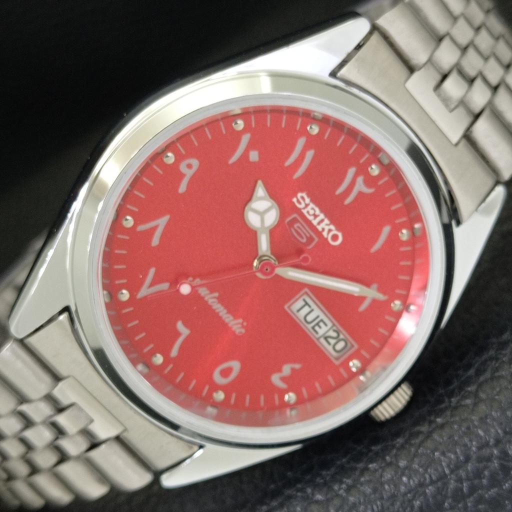 

АВТОМАТИЧЕСКИЕ ВИНТАЖНЫЕ ВОССТАНОВЛЕННЫЕ ЧАСЫ SEIKO 5 6309A ЯПОНИЯ МУЖСКИЕ КРАСНЫЙ ЦИФЕРБЛАТ a441278-4 Sk-a441278