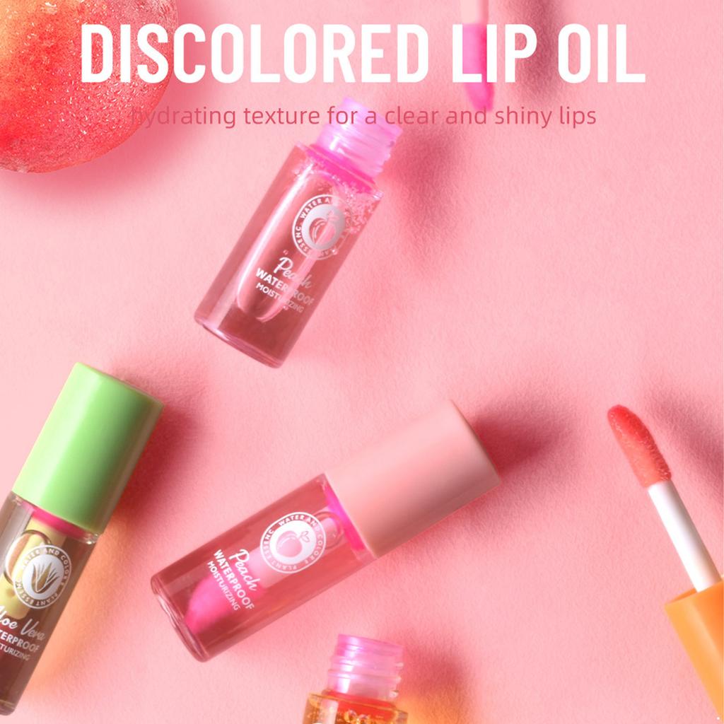 7-teiliges nährendes Lippenöl-Set angereichert mit Fruchtextrakten und botanischen Ölen für Feuchtigkeit und subtilen Glanz Perfekt für die Lippenpflegeroutine