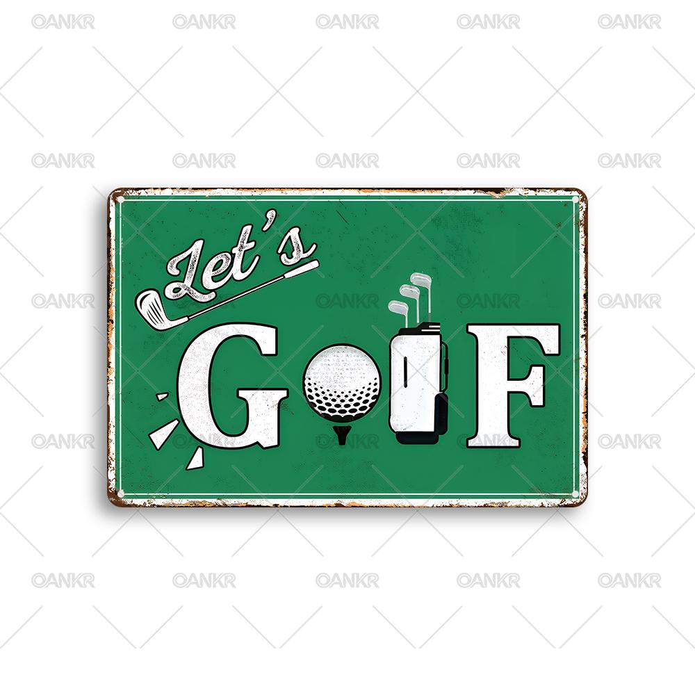 Vintage Golf Art Poster Tin Sign Retro Basketball Life Lessons Metal Signs for Gym Club Man Cave Wall Decor Plaques