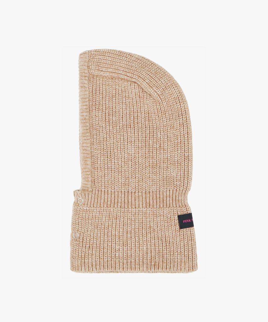PINK PINEAPPLE Rib Balaclava_Beige