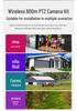 Wireless HD All-in-One Camera System for Home & Outdoor - No Wiring Needed